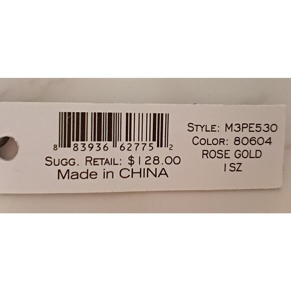 MARC BY MARC JACOBS Chunky Rose Gold Toggle Lock Bracelet - NEW - Picture 4 of 5